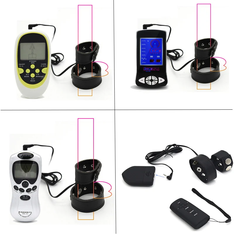 Электрический шок кожа регулируемое кольцо на пенис массажная подушка