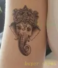 Водостойкая Временная тату-наклейка, Индийский Бог, слон, Ганеша, тату-наклейки, флэш-тату, искусственная татуировка для девочек, женщин, мужчин