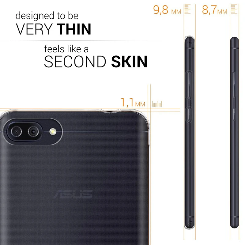 Оригинальные прозрачные чехлы из ТПУ для ASUS ZenFone 4 Max ZC520KL / Pro Plus ZC554KL задняя крышка
