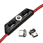 Магнитный кабель заглушки чехол Type C USB микро портативный ящик для хранения Магнитный зарядный разъем наконечники головка контейнер пулевые пробки заглушки чехол