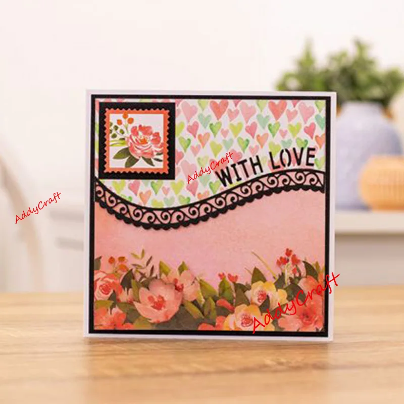 Металлические Вырубные штампы желания любовь кружева форма для скрапбукинга