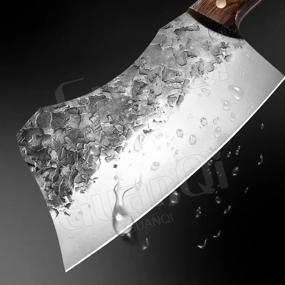 Острый нож шеф-повара ручной работы сверхмощный кухонный мясника из