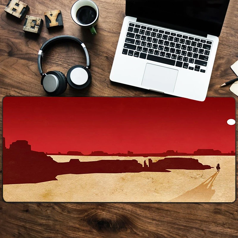 

Red Dead Redemption Office Mice Gamer Gaming Keyboard Mat Computer Tablet Large Lock Edge Washable Mouse Pad