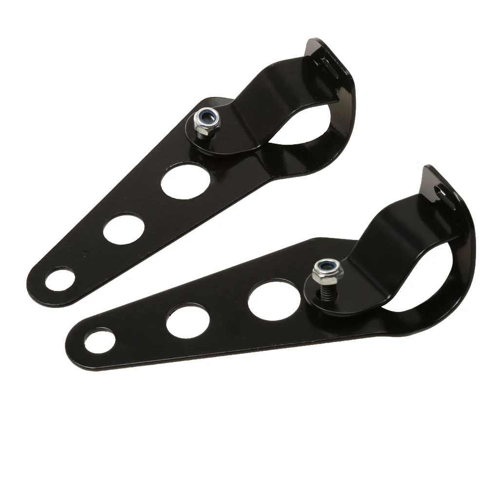 

Motorcycle 27mm-32mm Adjustable HeadLight Bracket Mount For Chopper Bobber