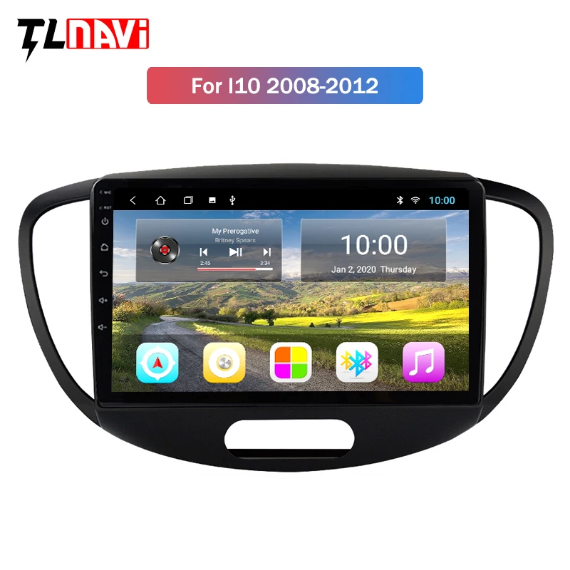Автомагнитола для Hyundai Grand I10 2 Гб ОЗУ Android 10 мультимедийный плеер 2008 2012 стерео