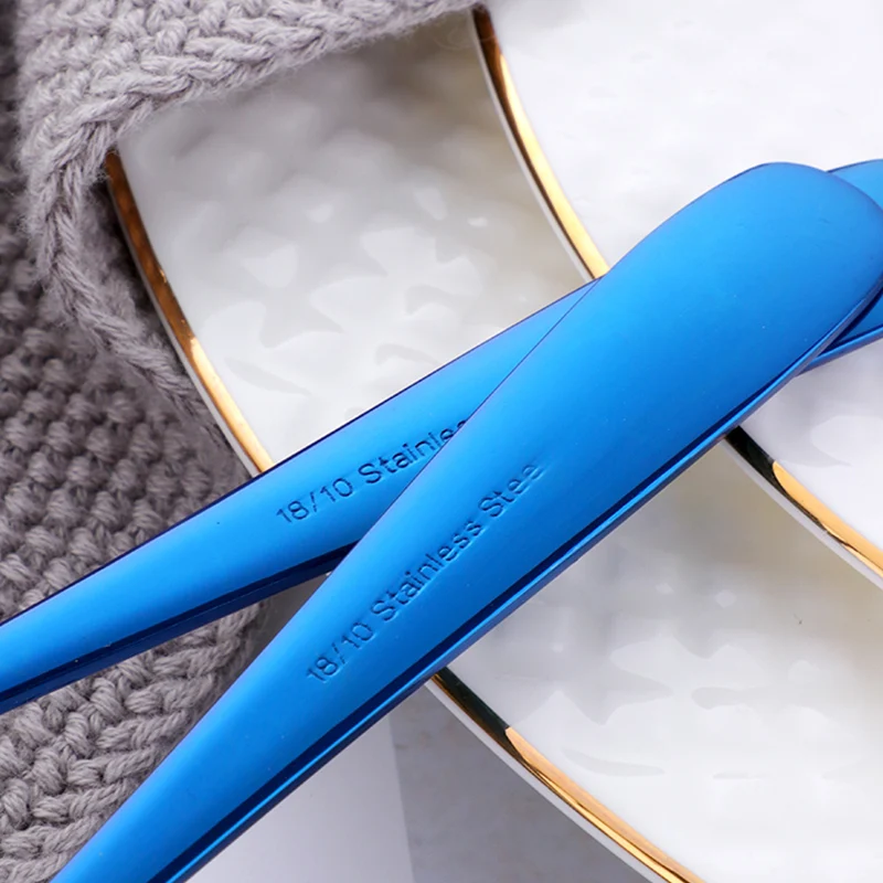 8 шт./лот круглая чайная ложка цветная 18/10 нержавеющая сталь мороженое десерт чай