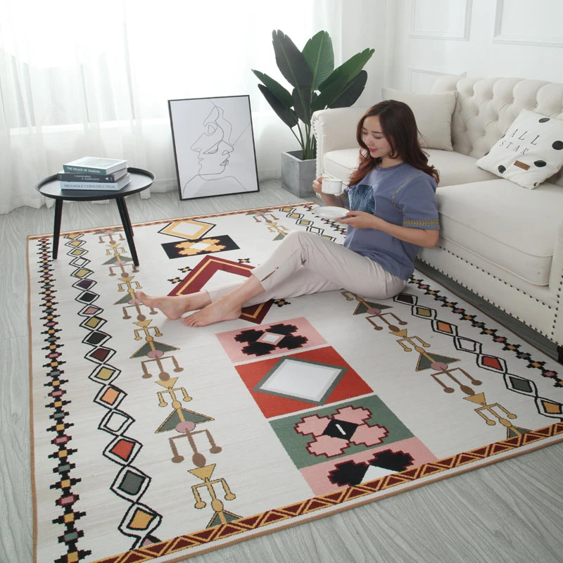 Европейский ковер для дома скандинавские ковры гостиной прямоугольные милые