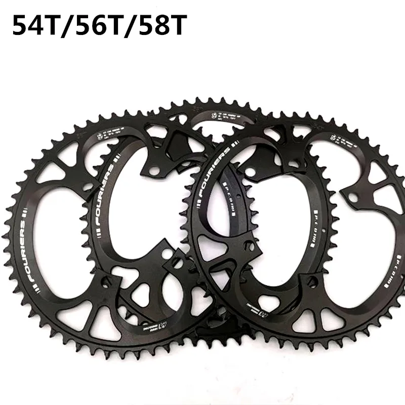 Велосипедная круглая узкая широкая цепь кольцо 54T 56T 58T шоссейная велосипедная