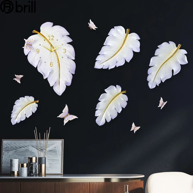Креативные часы настенные современный дизайн большие тихие Роскошные Настенные