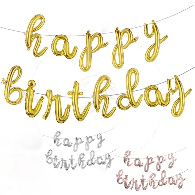 18 дюймов с днем рождения воздушные шары для День украшения фона Наряжаться