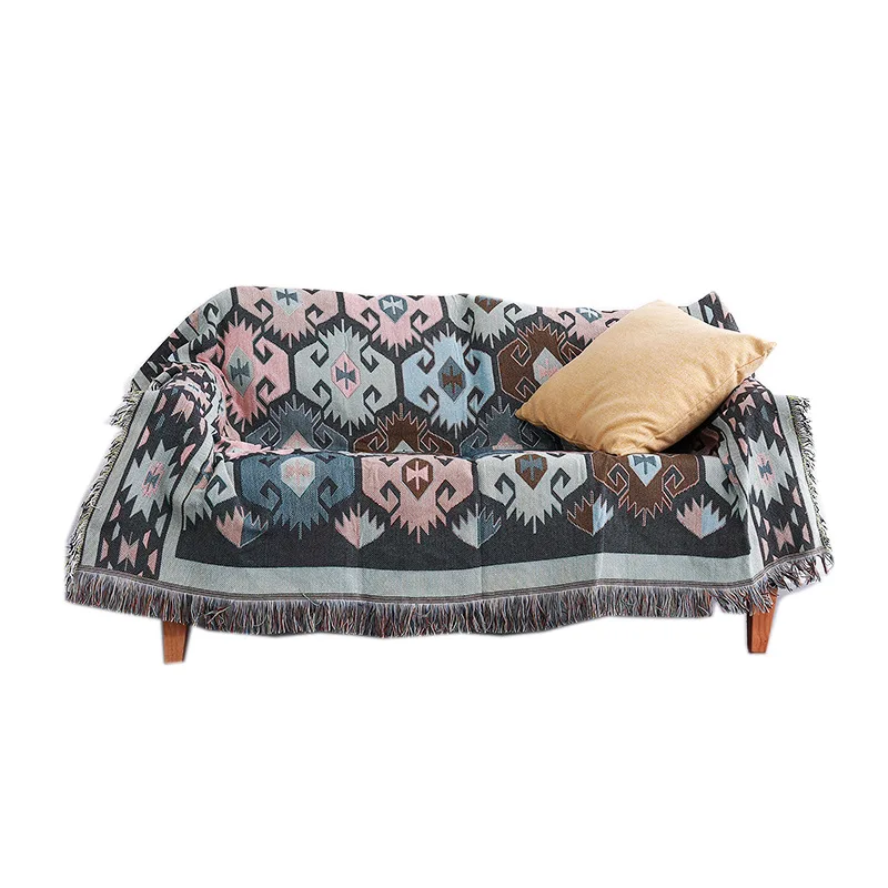 

Modern geometric sofa cover decoration leisure blanket for beds decoration model room dust cover throw blanket Travel Picnic rug