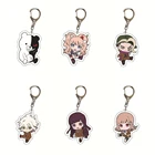 Брелок для ключей из акрила в стиле аниме данганронпа V2, аксессуары для ключей, подвеска Монокума, черный и белый медведь, косплей