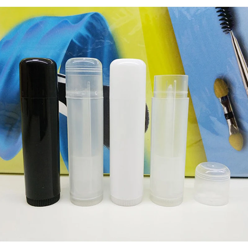 

50 шт. 5g круглые крышки пустые косметические помады бальзама трубки Гигиеническая помада блеск для губ DIY трубы с крышки контейнера