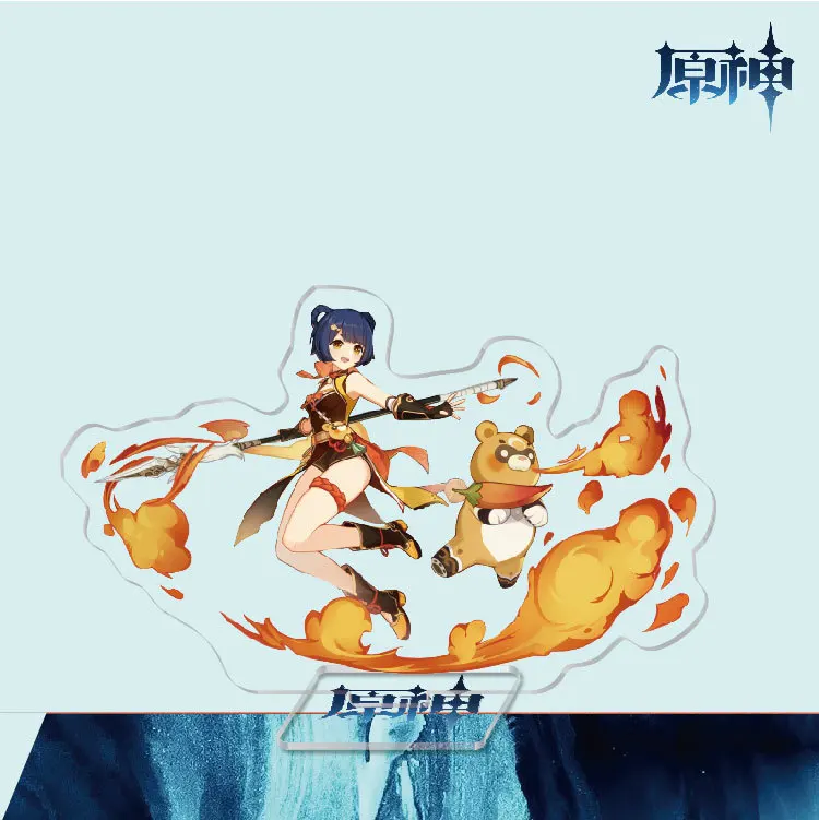 

Anime Figure Genshin Impact Zhongli Diluc Venti Klee Keqing Qiqi Acrylic Stand Model Plate Desk Decor Standing Sign Fans Gifts