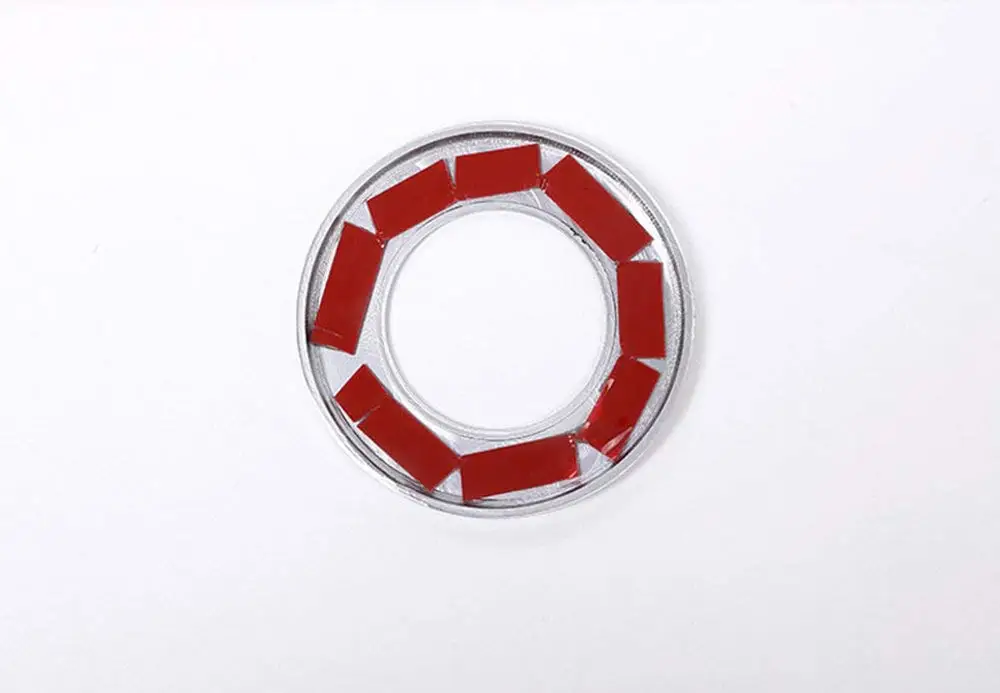 Стайлинг автомобиля ABS Матовый Серебряный старт двигателя украшение кольцо