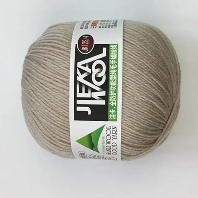 creamywhite 500 г шерстяная пряжа монгольская мягкая кашемировая пряжа ручная вязка крючком пряжа для шарфа детская вязаная пряжа лучшего качества AQ312 - Цвет: creamywhite