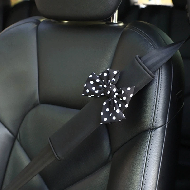 

1 шт. милый бант универсальный автомобильный ремень безопасности Чехол Мягкий Плюшевый наплечный коврик автостайлинг ремни безопасности З...