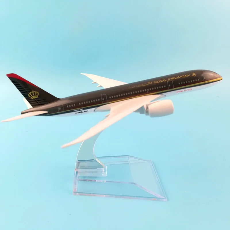 16 см модель самолета Модель ROYAL JORDANIAN Boeing 787 1:400 литые металлические игрушки |