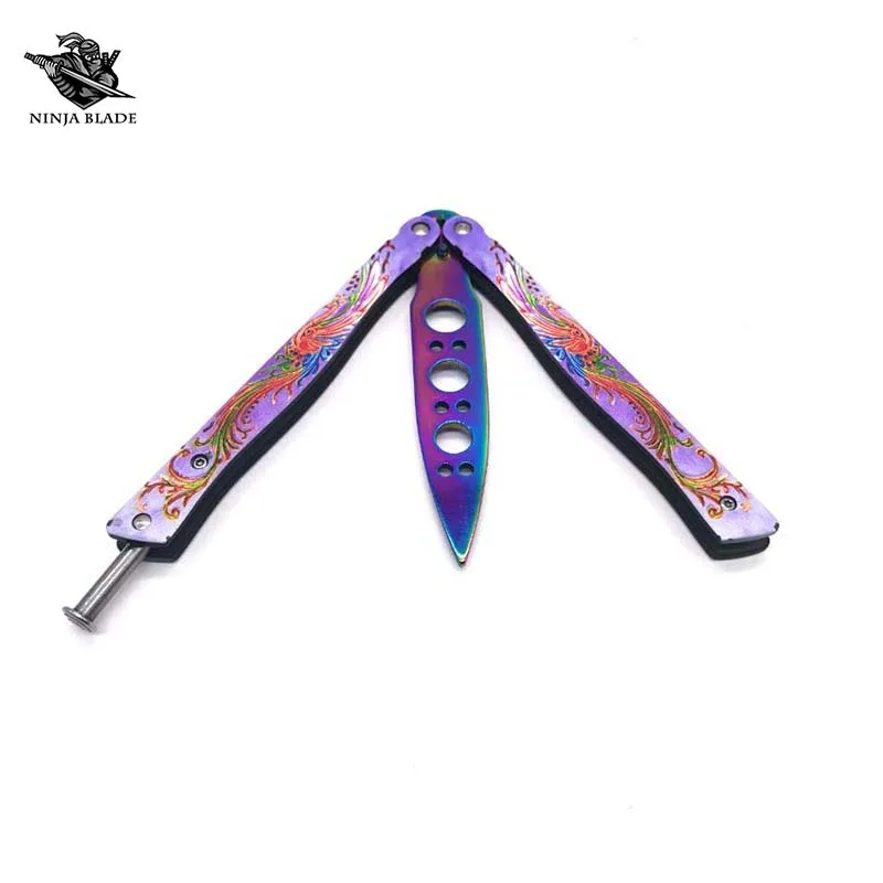 Тренировочный нож-бабочка для начинающих балисонг тотем Феникса низкая цена