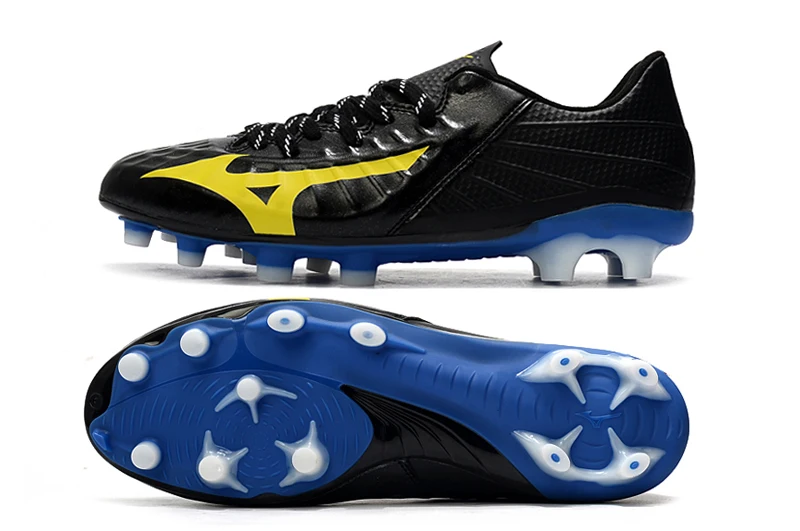 Мужские кроссовки Mizuno Creation Rebula 3 FG уличная спортивная обувь черные/желтые Размер