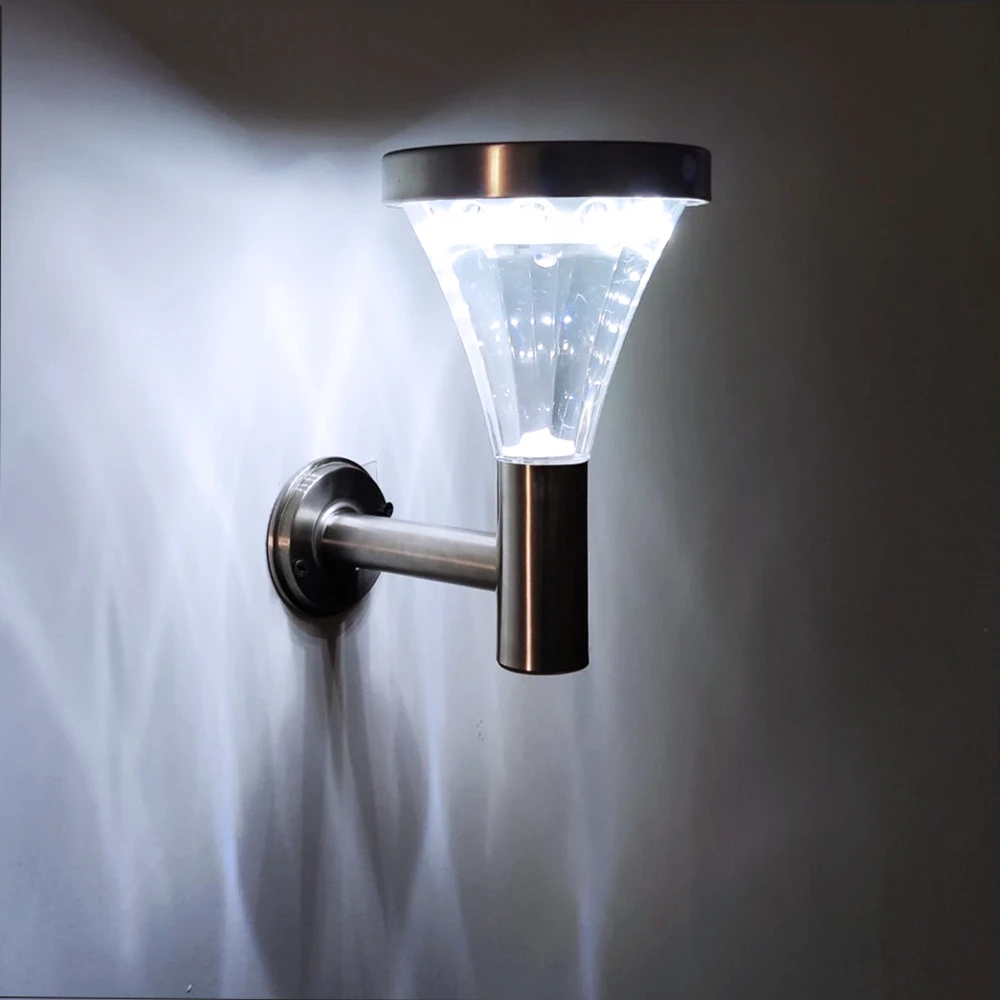 Светодиодный настенный светильник на солнечной батарее уличная садовая лампа с