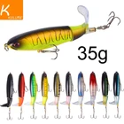 1 шт. Whopper Plopper; Высотка каблука 10 см13g Topwater рыболовная приманка искусственная жесткая приманка Plopper мягкий вращающийся хвост рыболовные снасти для доставки прикорма и оснастки