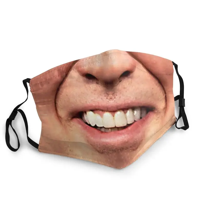 

Nicolas Cage Smile Mask Men Women Anti Dust Funny Meme Mask Protection Respirator Washable Mouth Muffle
