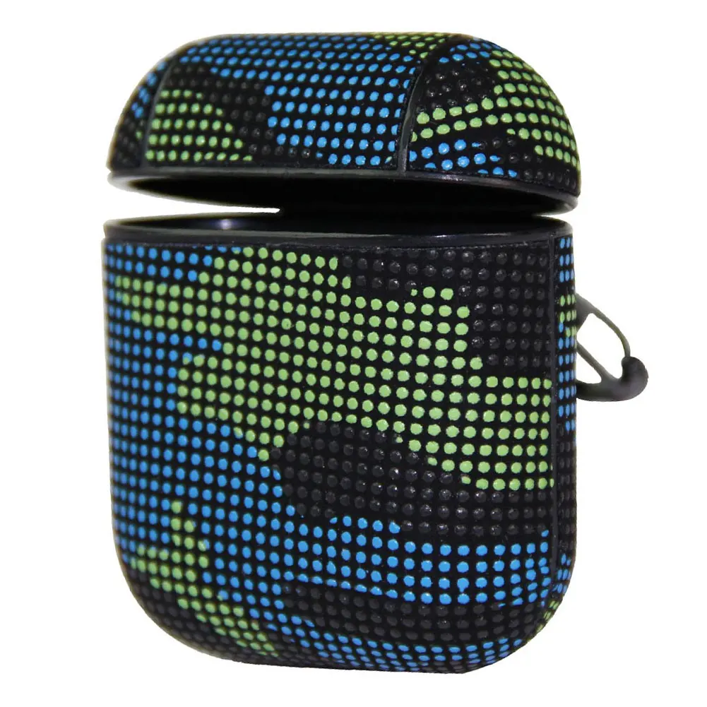 

Artificial Leather Headset Accessories Portable Protective Case Skin Camouflage Pattern Shockproof for Apple Earphone