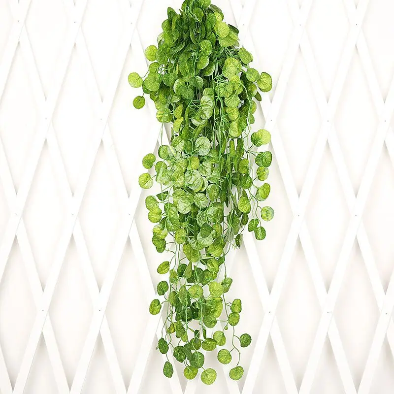 

120Pcs Leaf 220cm Home Decor Artificial Ivy Leaf Garland Plants Vine Fake Foliage Flowers Creeper Green Ivy Wreath