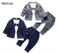 baby boys clothing sets spring autumn children kids casual cotton coathoodiespants 3pcs suit toddler boys baby sports outfits