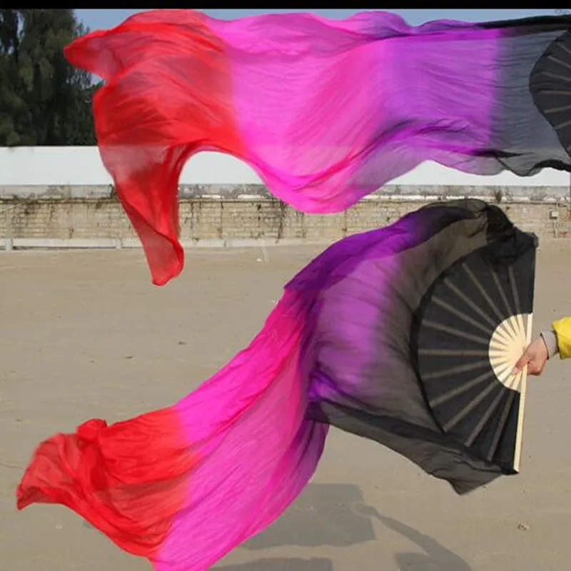 Фата веер для танца живота Классическая вертикальная фата белого мятного цвета с