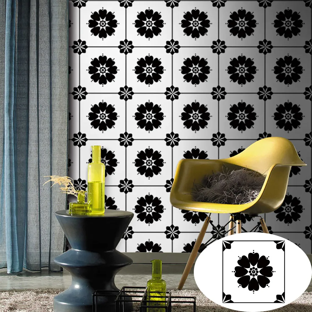 Богемный стиль красочные плитки стикер стены домашний декор Ванная комната