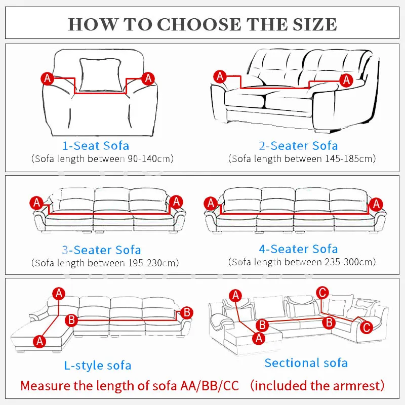 

Elegant Modern Sofa Cover Spandex Elastic Polyester Floral 1/2/3/4 Seater Couch Slipcover Chair Living Room Furniture Protector