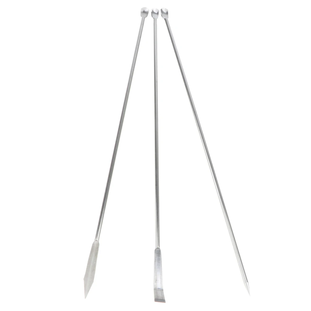 Набор из 3 микроложки нержавеющей стали/ложки лабораторные шпатели