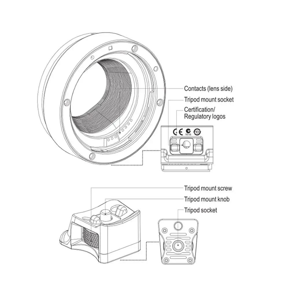 Viltrox Авто фокус EF-EOS M Крепление объектива адаптер для Canon EF EF-S объектив EOS