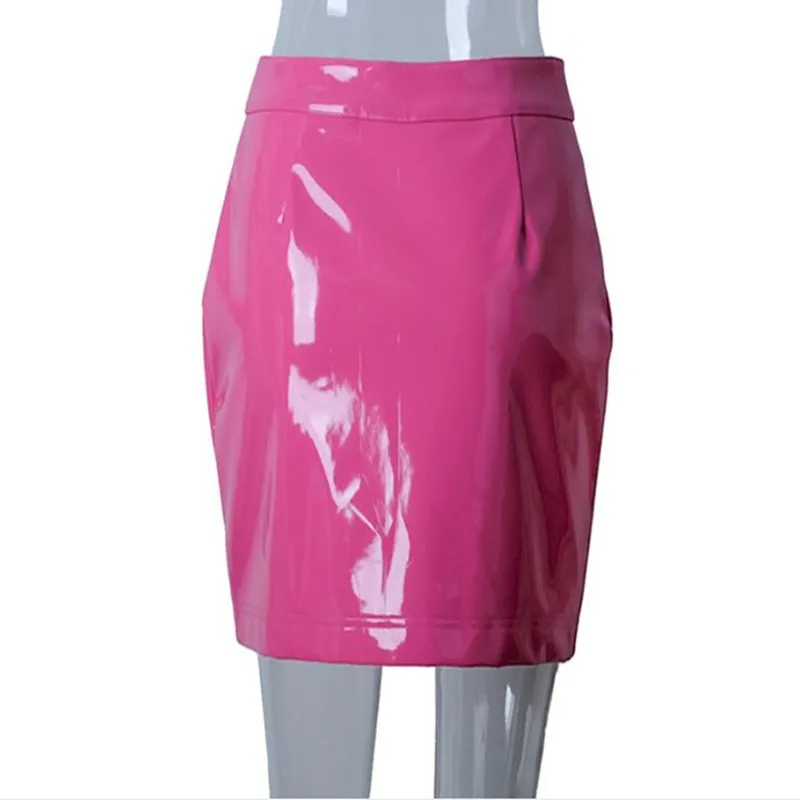 Женская юбка с завышенной талией однотонная облегающая трапециевидной формы на