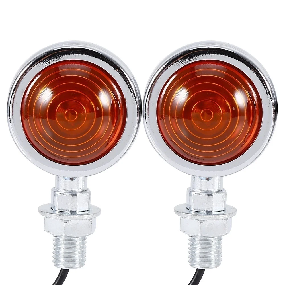 Сигнал поворота мотоцикл желаний янтарные огни | мигалка хром индикатор 2 шт