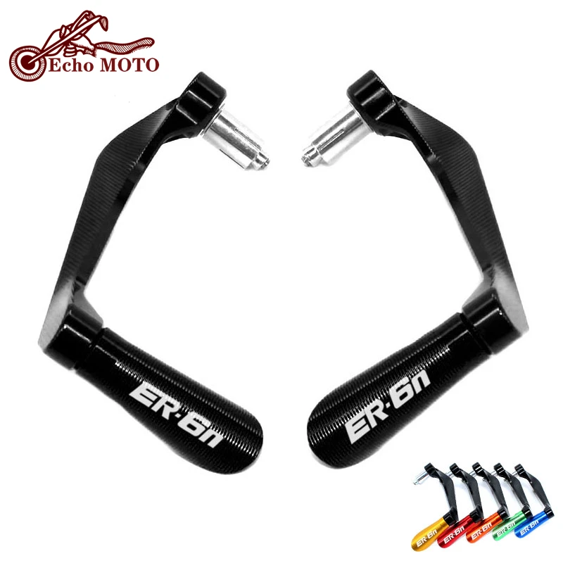 

For KAWASAKI ER-6N ER6N ER 6N Universal 7/8" 22mm Motorcycle CNC Handlebar Grips Guard Brake Clutch Levers Guard Protector