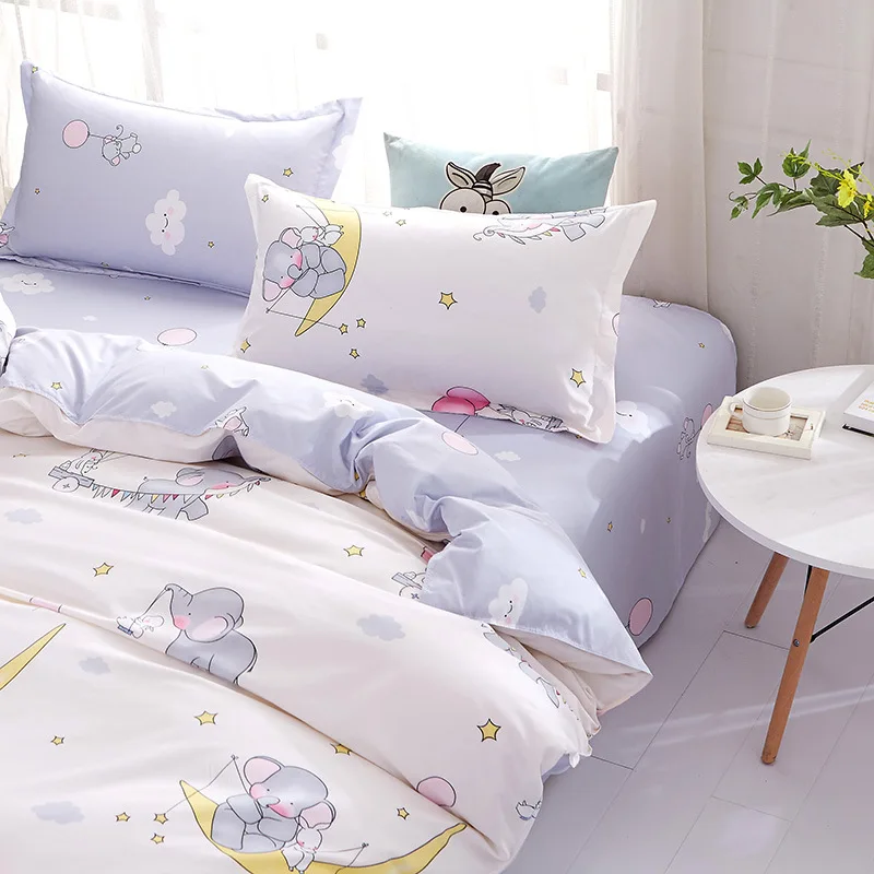 Комплект постельного белья с воздушным шаром в виде слона детский домашний