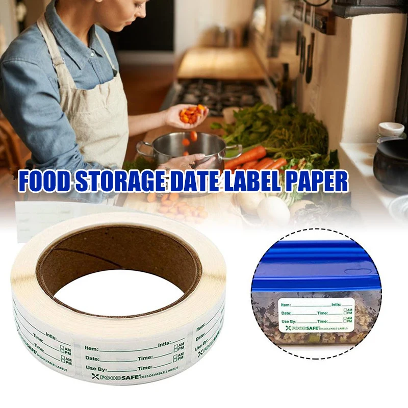 Stickers Food Storage Labels Adhesive Food Labels Food Storage Label Stickers for Home Restaurant Food Date Safe Supplies