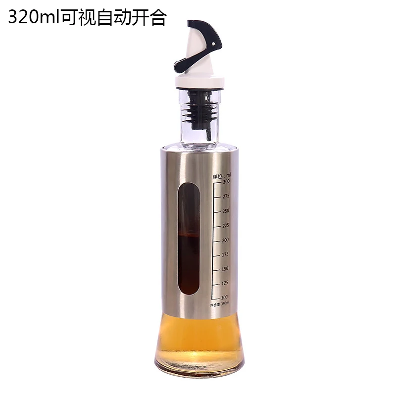 320ml Holaroom креативная бутылка масла герметичный контейнер для приправ бутылка соевого соуса оливковое масло уксус приправа горшок кухонный инструмент - Цвет: 320ml