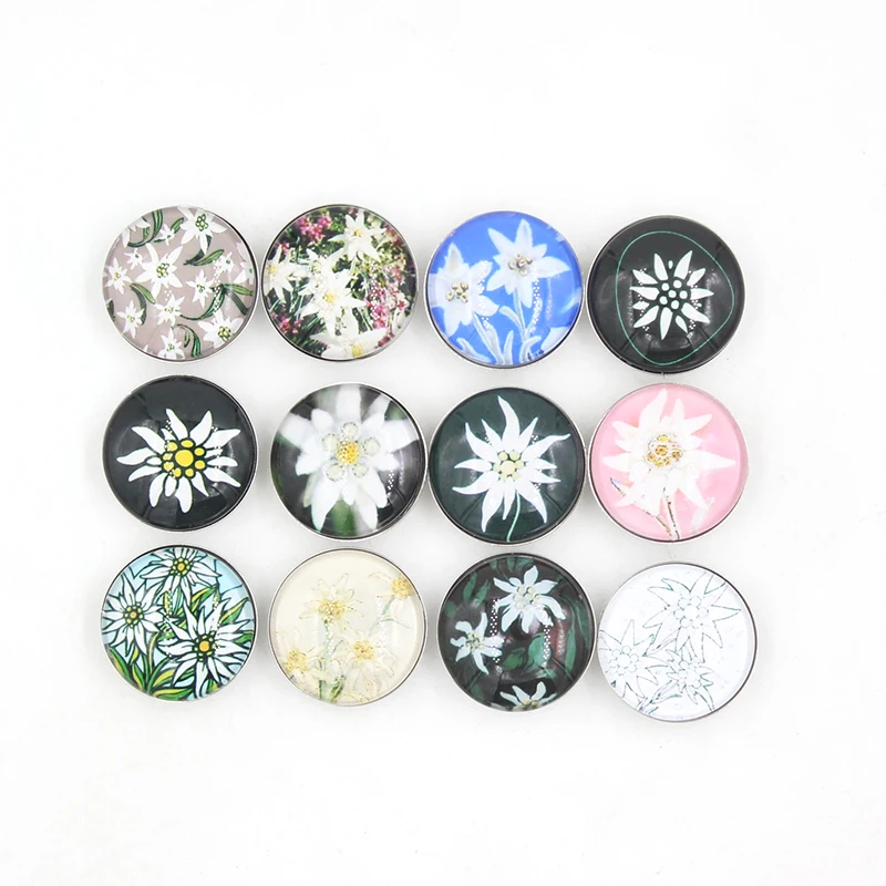 24 шт. сменные пуговицы для ювелирных изделий сделай сам|buttons for bracelet|cabochon glassdiy snap |