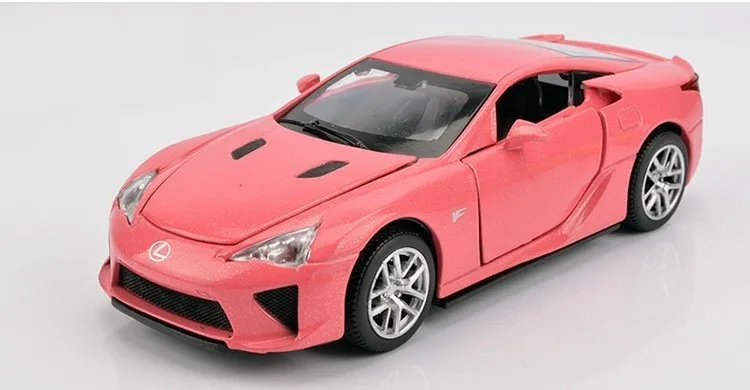 Розовый Lexus 1:32 Сплав Салон Девушки светильник и звук оттягивать автомобиль розовый милый литой автомобиль дочь лучший подарок детские игрушки