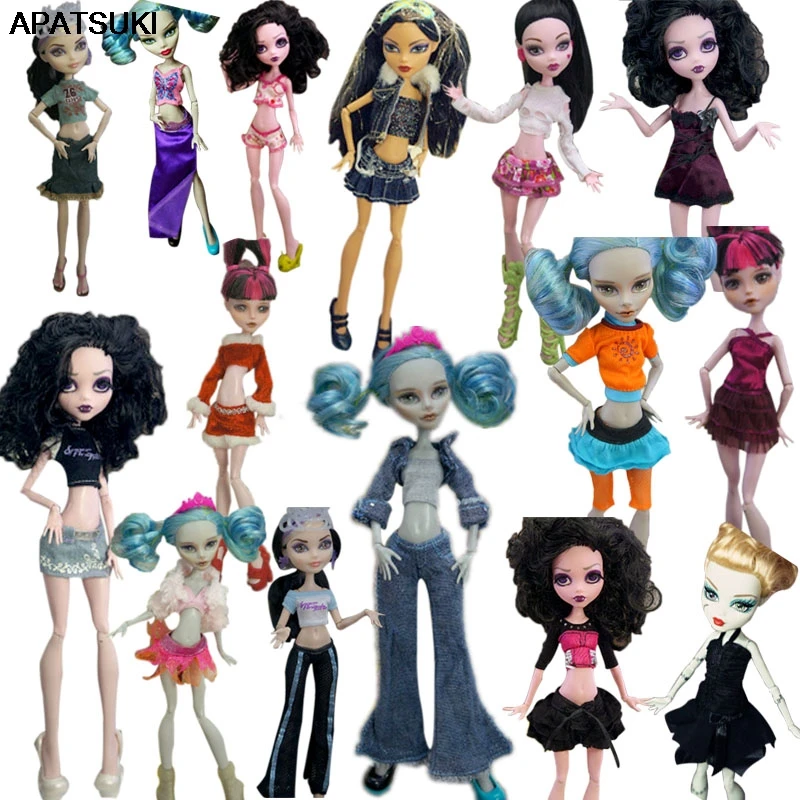 

Модное вечернее платье для Monster High, наряды для кукол, цельнокроеная Одежда для кукол, повседневная одежда, аксессуары для кукол, детская игру...