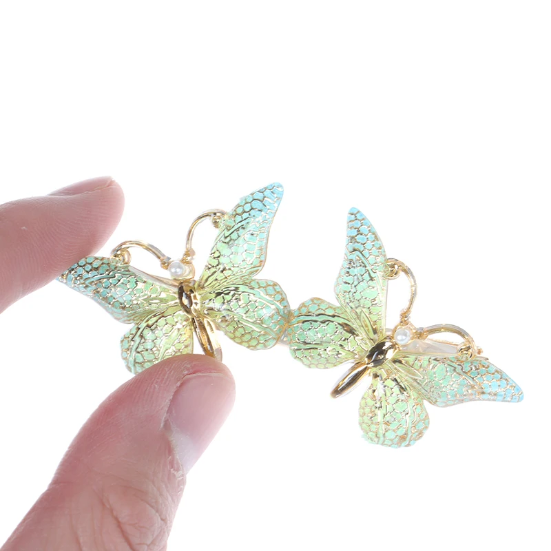 

Girls Cute Butterfly Hairpin Barrettes Shiny Colorful Hair ClipHeaddress Fashion
