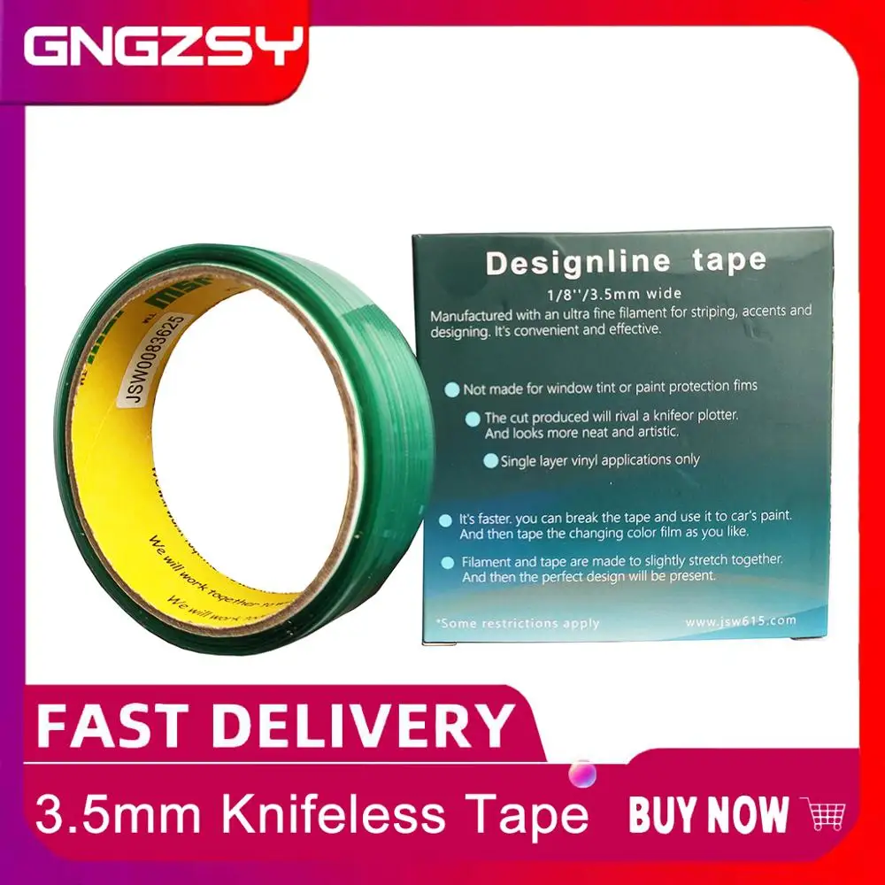 50 м клейкая лента для дизайна виниловая пленка наклейки автомобиля нож без линия