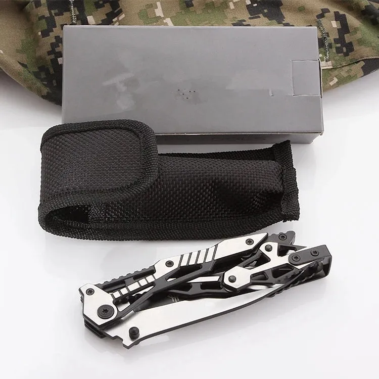 

High Quality Pocket Folding Knife Survival Rescue EDC Tool Auxiliary Knife Outdoor Camping Combat All-steel Tactical Knife