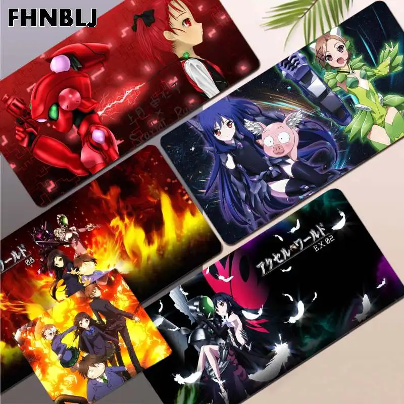 FHNBLJ Accel World в наличии большой игровой коврик для мыши L XL XXL геймерский коврик для мыши размер L XL игровой коврик для мыши на заказ коврик для мы...