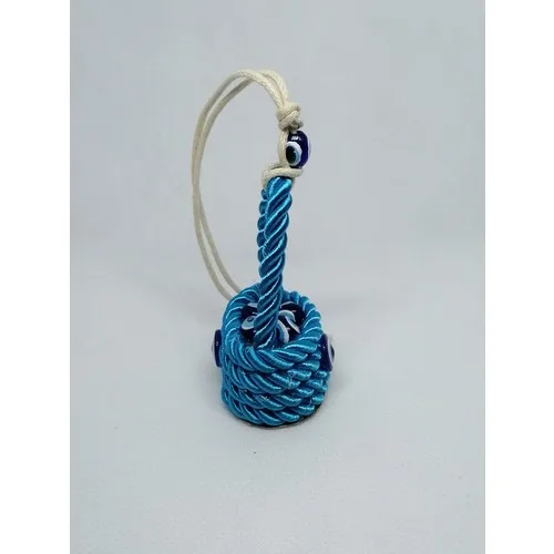 

Double-Sided Evil Eye Cart Rearview Mirror Ornament Blue Evil eye bead Drawstring for all vehicles