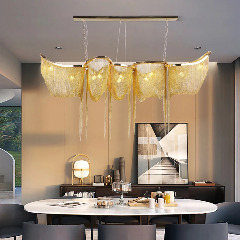 Современная ресторанная Светодиодная лампа для отеля роскошный подвесной